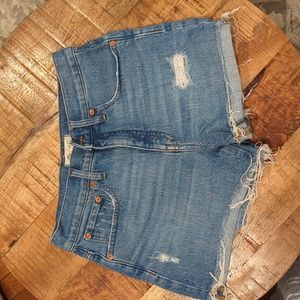 Madewell hi rise jean shorts